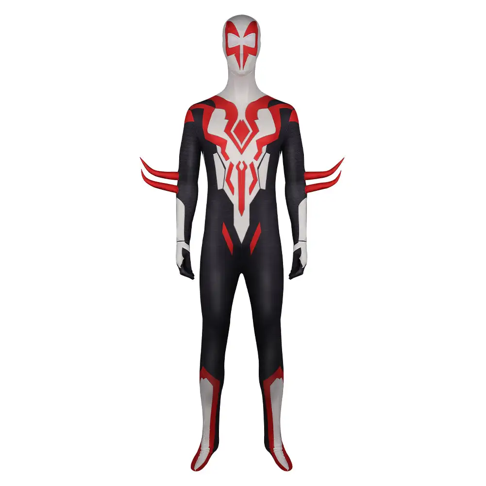 Spider-Man 2099 Miguel O'Hara Overall Cosplay Halloween Karneval Kostüm 2 Spider-Man 2099 Miguel O'Hara Overall Cosplay Halloween Karneval Kostüm – Bild 2