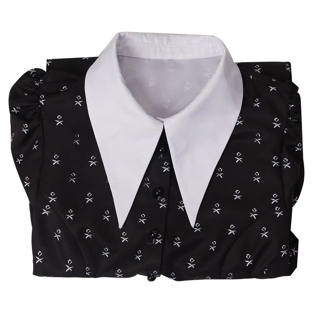 Wednesday (2022) The Addams Family Cosplay Wednesday Kostüm Original Dress Halloween Karneval Kleid 8 Wednesday (2022) The Addams Family Cosplay Wednesday Kostüm Original Dress Halloween Karneval Kleid – Bild 8