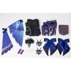 Keqing Genshin Impact Cosplay Kostüm Halloween Karneval Outfits -DEKORATIONSGESCHÄFT b539784b07c7228173724edfe37f4db9
