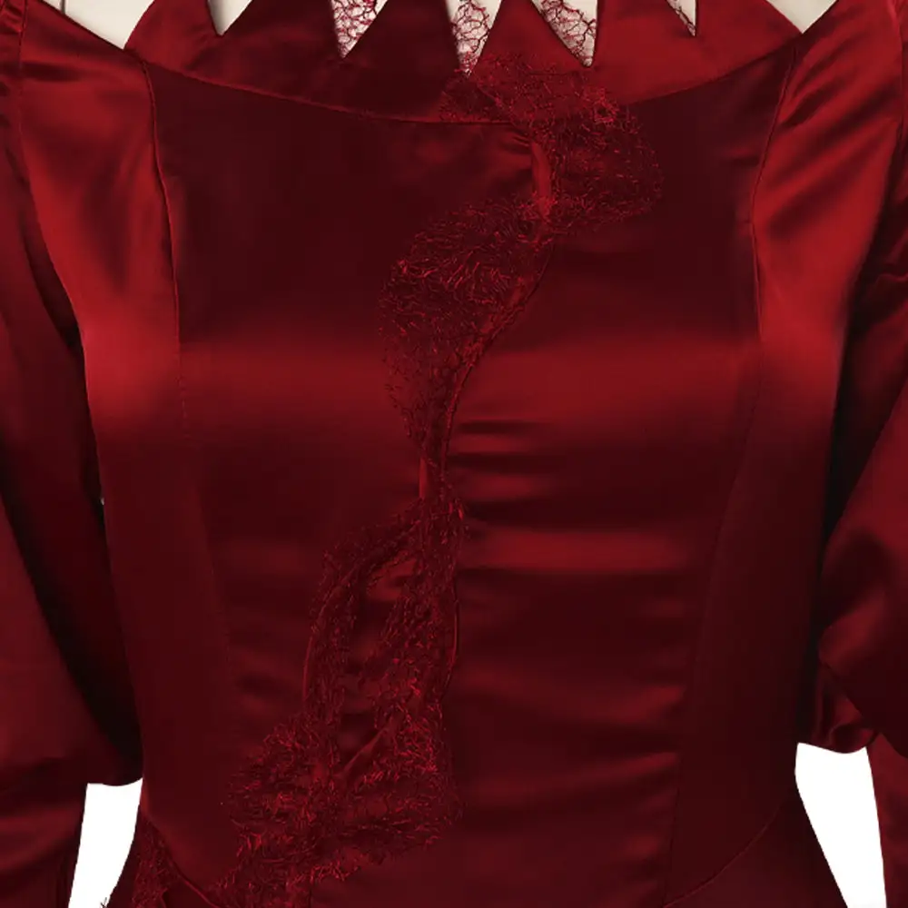 Disenchanted Cosplay Gisellen Red Party Dress Halloween Karneval Kleid 6 Disenchanted Cosplay Gisellen Red Party Dress Halloween Karneval Kleid – Bild 6
