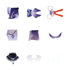 Genshin Impact Sangonomiya Kokomi Cosplay Kostüme Halloween Karneval Outfits -DEKORATIONSGESCHÄFT b71124b4c8c6311f0a594a065ede5f7d