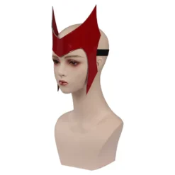 Wanda Vision Scarlet Witch Maske Cosplay PU Helm Halloween Karneval Requisiten -DEKORATIONSGESCHÄFT b81696acb6707c5be6ee6d4a96764f7e