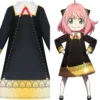 Kinder SPY×FAMILY Anya Forger Cosplay Kostüm Outfits Halloween Karneval Kleid