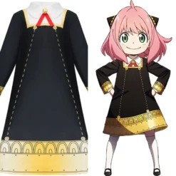 Kinder SPY×FAMILY Anya Forger Cosplay Kostüm Outfits Halloween Karneval Kleid