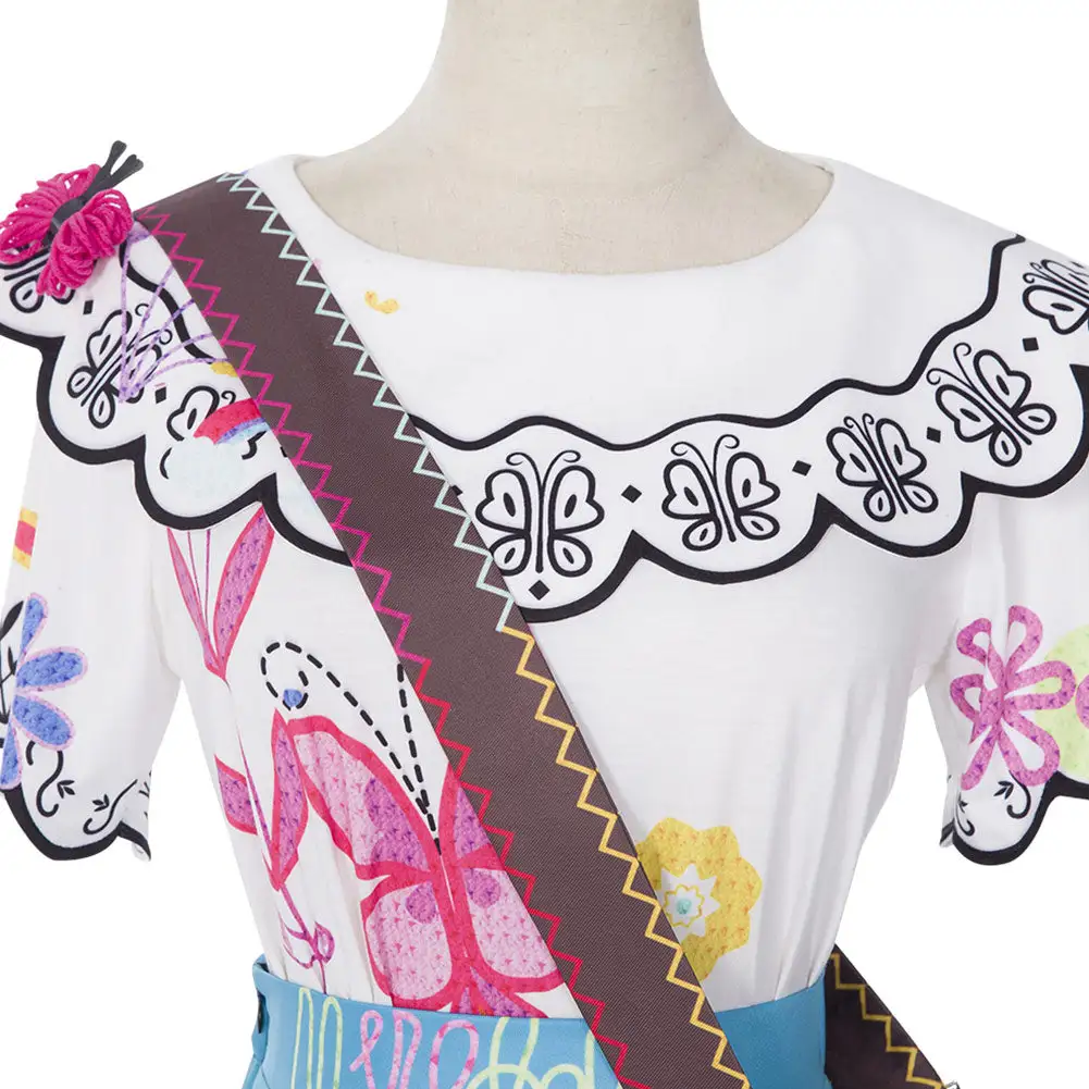 Encanto Mirabel Cosplay Kostüme Outfits Halloween Karneval Kleid 4 Encanto Mirabel Cosplay Kostüme Outfits Halloween Karneval Kleid – Bild 4