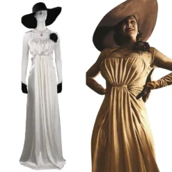 Resident Evil Village Alcina Dimitrescu Cosplay Kostüm Outfits Halloween Karneval Suit