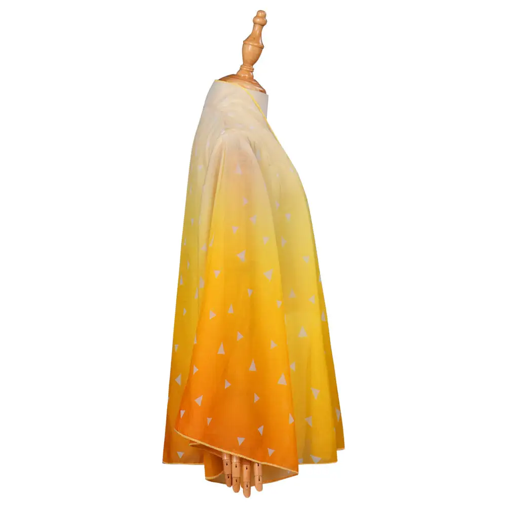 Kinder Demon Slayer Agatsuma Zenitsu Cosplay Cape Kimono Halloween Karneval Umhang 7 Kinder Demon Slayer Agatsuma Zenitsu Cosplay Cape Kimono Halloween Karneval Umhang – Bild 7