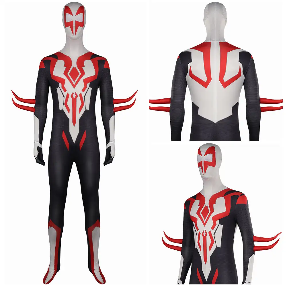 Spider-Man 2099 Miguel O'Hara Overall Cosplay Halloween Karneval Kostüm 10 Spider-Man 2099 Miguel O'Hara Overall Cosplay Halloween Karneval Kostüm – Bild 10