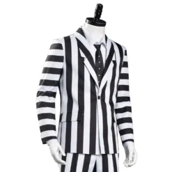 Adam Maitland Beetlejuice Cosplay Kostüm Herren Streifenanzug Outfits Halloween Karneval Kostüm -DEKORATIONSGESCHÄFT bedcc69cd7aa1f67e3d373fd5b939590