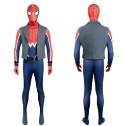 Spider-Man: Across The Spider-Verse Spider Punk Overall Kostüm Cosplay Halloween Karneval Jumpsuit
