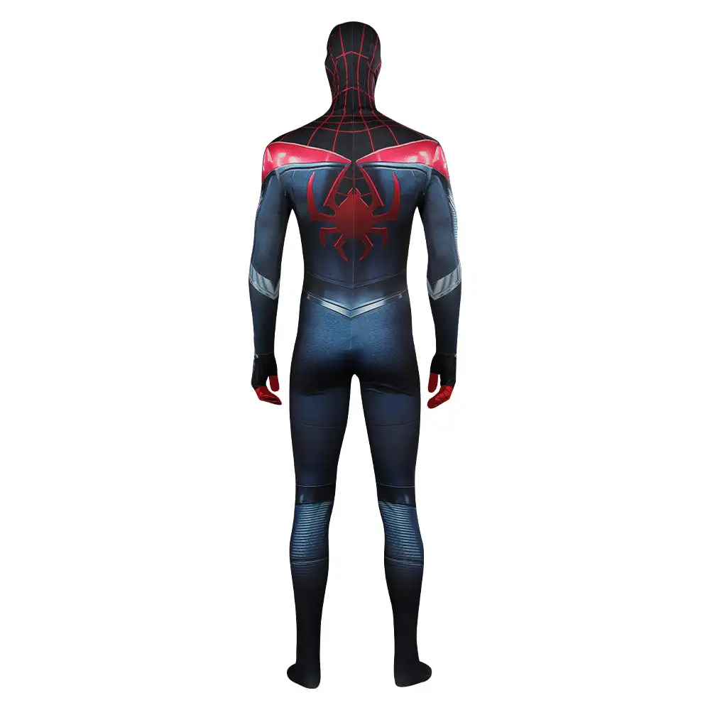 Spider-Man 2 Black Spider Overall Cosplay Jumpsuit Miles Morales Halloween Karmeval Outfits 5 Spider-Man 2 Black Spider Overall Cosplay Jumpsuit Miles Morales Halloween Karmeval Outfits – Bild 5