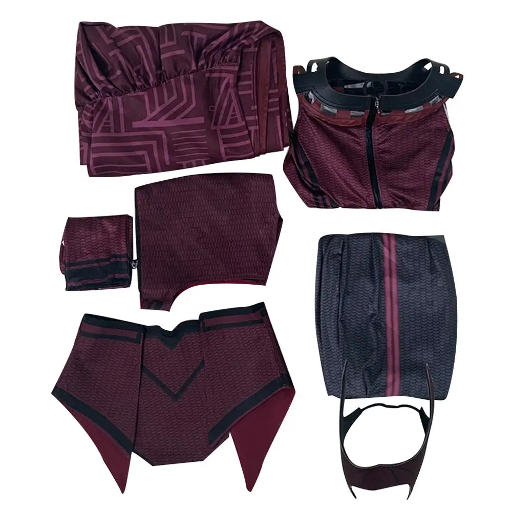 Wanda Vision Scarlet Witch Cosplay Kostüme Halloween Karneval Outfits 5 Wanda Vision Scarlet Witch Cosplay Kostüme Halloween Karneval Outfits – Bild 5