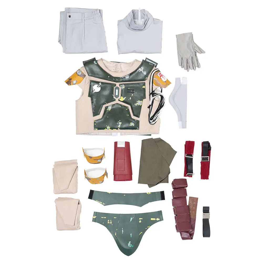 Kopfgeldjäger Boba Fett The Book Of Boba Fett Uniform Star Wars Cosplay Halloween Karnval Kostüm 9 Kopfgeldjäger Boba Fett The Book Of Boba Fett Uniform Star Wars Cosplay Halloween Karnval Kostüm – Bild 9