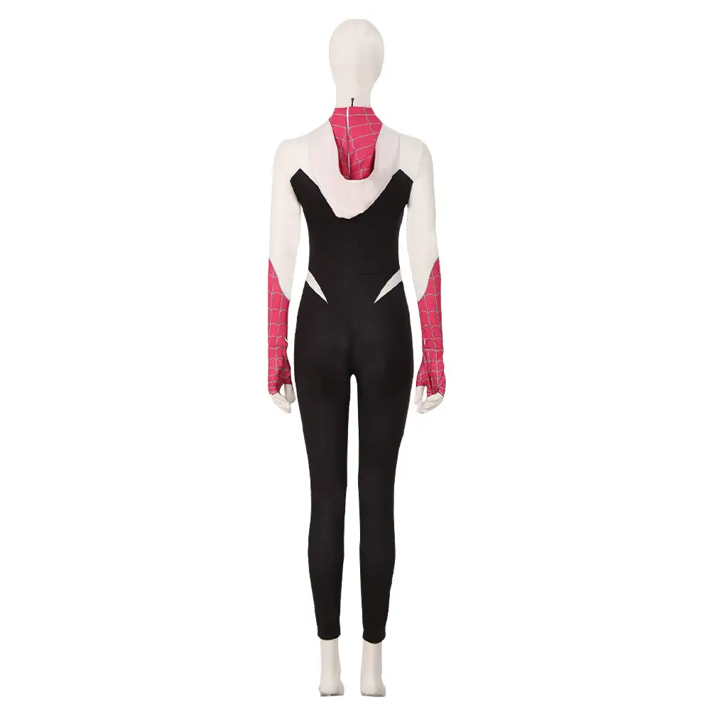 Spider-Man:Across The Spider Verse Gwen Stacy Cosplay Kostüm Halloween Karneval Jumpsuit 3 Spider-Man:Across The Spider Verse Gwen Stacy Cosplay Kostüm Halloween Karneval Jumpsuit – Bild 3