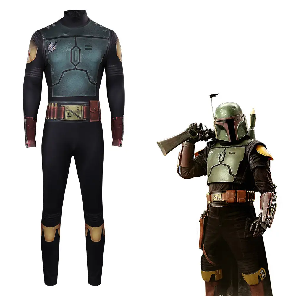 Boba Fett The Book Of Boba Fett Cosplay Kostüme Outfits Halloween Karneval Jumpsuit Cossky® 1 Boba Fett The Book Of Boba Fett Cosplay Kostüme Outfits Halloween Karneval Jumpsuit Cossky®