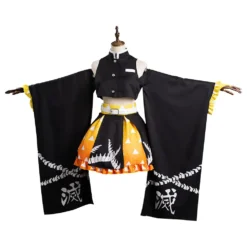 Demon Slayer Agatsuma Zenitsu Cosplay Kimono Halloween Karneval Damen Outfits Cossky® -DEKORATIONSGESCHÄFT db6d437209d9ca74f47d736a935d94a5
