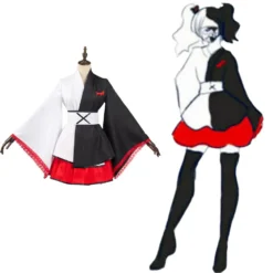Monokuma Aus Danganronpa Cosplay Kostüm Monokuma Kimono Kleid Halloween Karneval Kostüm -DEKORATIONSGESCHÄFT dc18d4f0c0cdd56866293c60947eed83