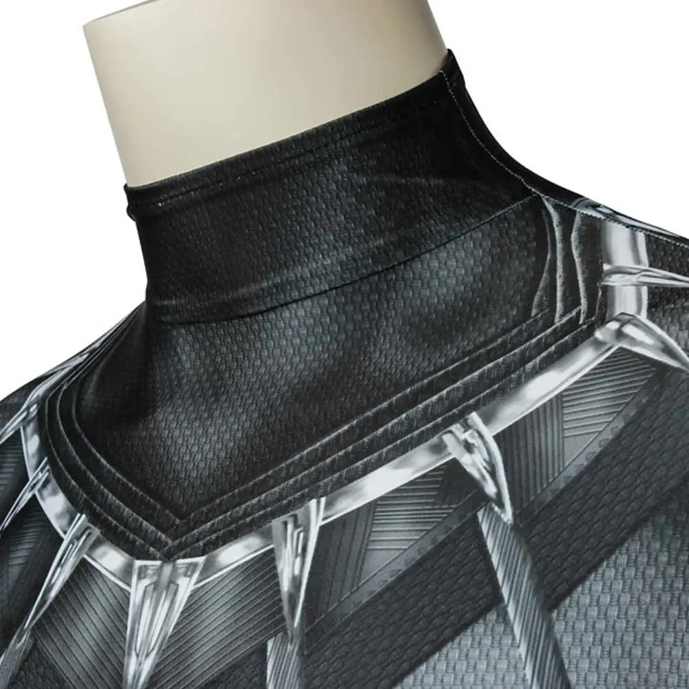 T‘Challa Captain America Cosplay Black Panther Kostüm Outfits Halloween Karneval Jumpsuit 5 T‘Challa Captain America Cosplay Black Panther Kostüm Outfits Halloween Karneval Jumpsuit – Bild 5