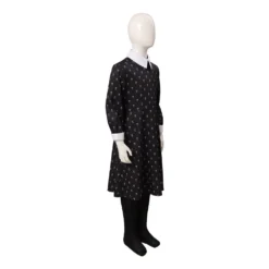 Kinder Wednesday (2022) The Addams Family Cosplay Wednesday Kostüm Original Dress Halloween Karneval Kleid -DEKORATIONSGESCHÄFT e7097f57747a6a382bfc1172c8d27f30