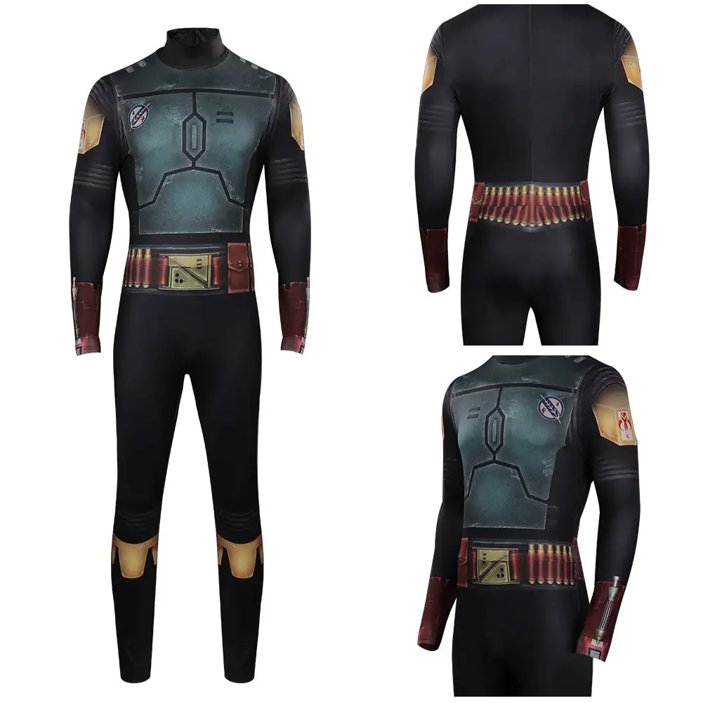 Boba Fett The Book Of Boba Fett Cosplay Kostüme Outfits Halloween Karneval Jumpsuit Cossky® 12 Boba Fett The Book Of Boba Fett Cosplay Kostüme Outfits Halloween Karneval Jumpsuit Cossky® – Bild 12