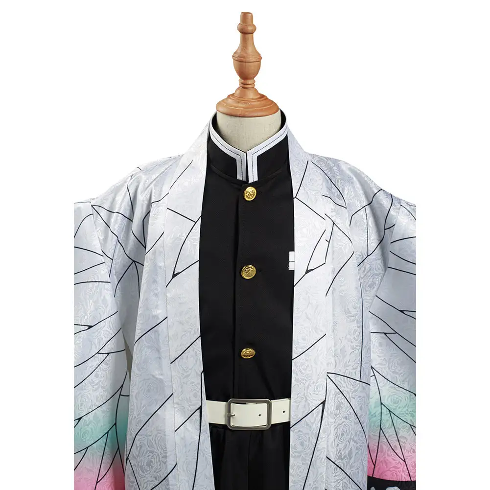 Mädchen Demon Slayer Kimetsu No Yaiba Kochou Shinobu Cosplay Kostüm Halloween Karneval Kostüm Set 12 Mädchen Demon Slayer Kimetsu No Yaiba Kochou Shinobu Cosplay Kostüm Halloween Karneval Kostüm Set – Bild 12