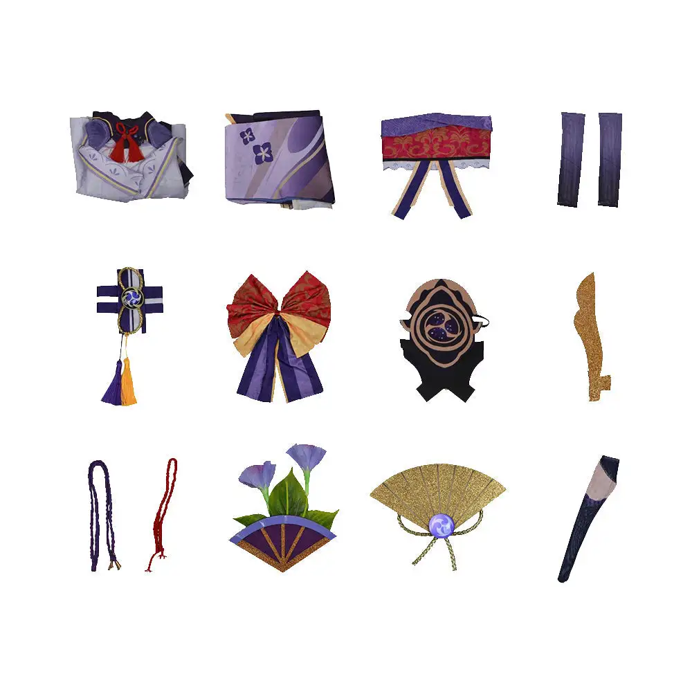 Beelzebul Raiden Shogun Cosplay Genshin Impact Halloween Karneval Outfits 5 Beelzebul Raiden Shogun Cosplay Genshin Impact Halloween Karneval Outfits – Bild 5