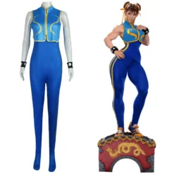 Street Fighter Alpha Chun Li Overall Cosplay Kostüm Halloween Karneval Outfits -DEKORATIONSGESCHÄFT efb4383b24f2350c334d43fc5ccd6d97