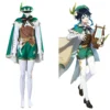 Genshin Impact Venti Cosplay Kostüm Halloween Karneval Kostüm Set