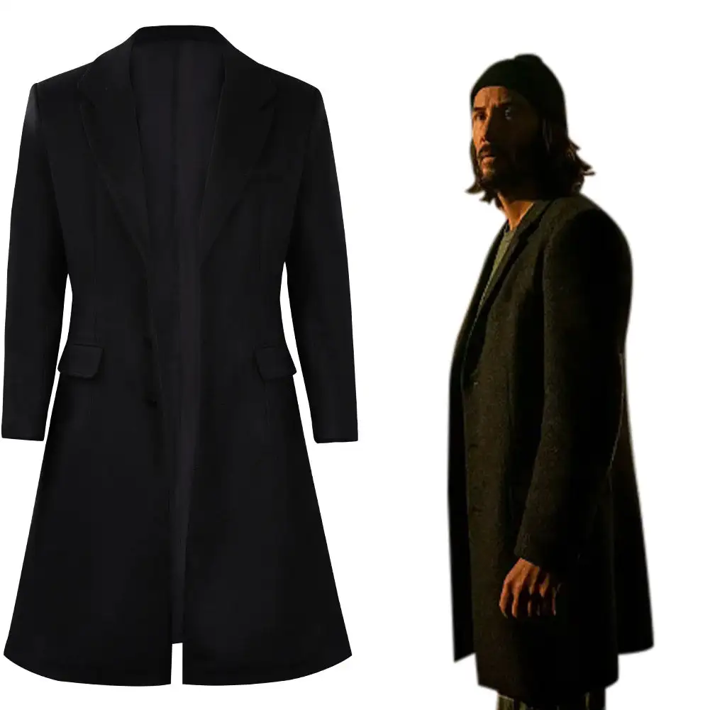 The Matrix: Resurrections Neo Cosplay Kostüm Halloween Karneval Mantel 1 The Matrix: Resurrections Neo Cosplay Kostüm Halloween Karneval Mantel