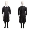 Kinder Wednesday (2022) The Addams Family Cosplay Wednesday Kostüm Original Dress Halloween Karneval Kleid