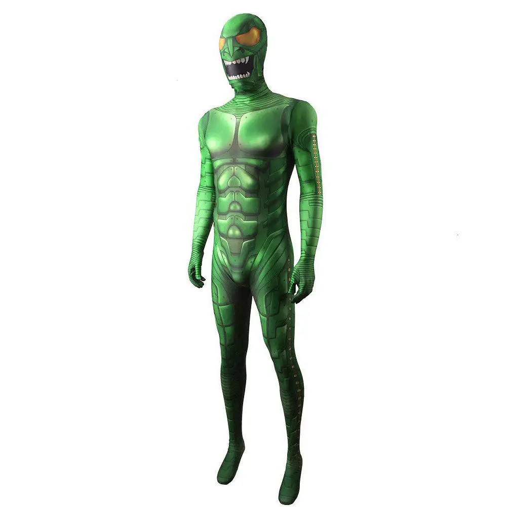 Spider-Man: No Way Home Norman Osborn/Green Goblin Cosplay Kostüm Halloween Karneval Jumpsuit 2 Spider-Man: No Way Home Norman Osborn/Green Goblin Cosplay Kostüm Halloween Karneval Jumpsuit – Bild 2