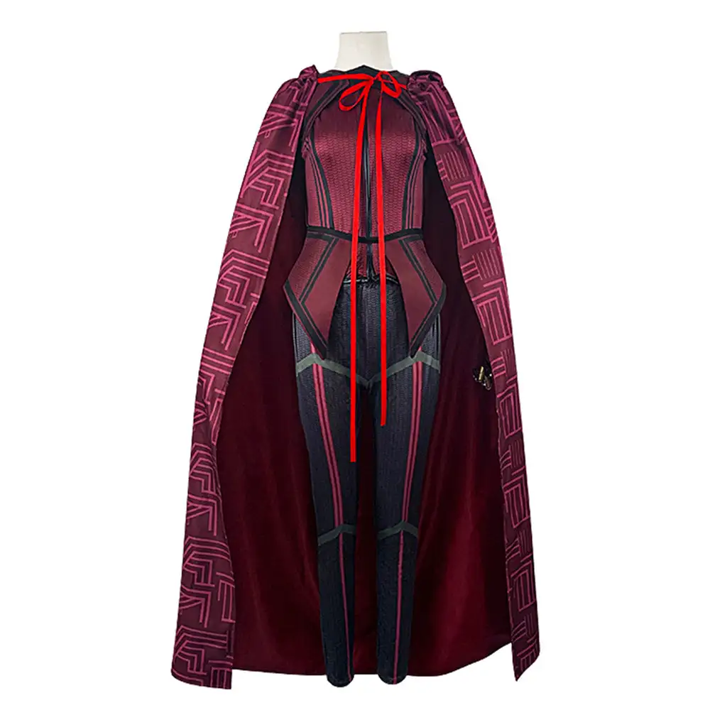 Wanda Vision Scarlet Witch Cosplay Kostüme Halloween Karneval Outfits 1 Wanda Vision Scarlet Witch Cosplay Kostüme Halloween Karneval Outfits